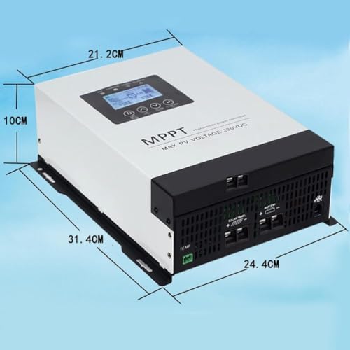 120A MPPT Solar Charge Controller for Wind & Solar Power, Automatic Recognition with LCD Display, Regulator for Lead Acid Batteries, Efficient PV Load Management