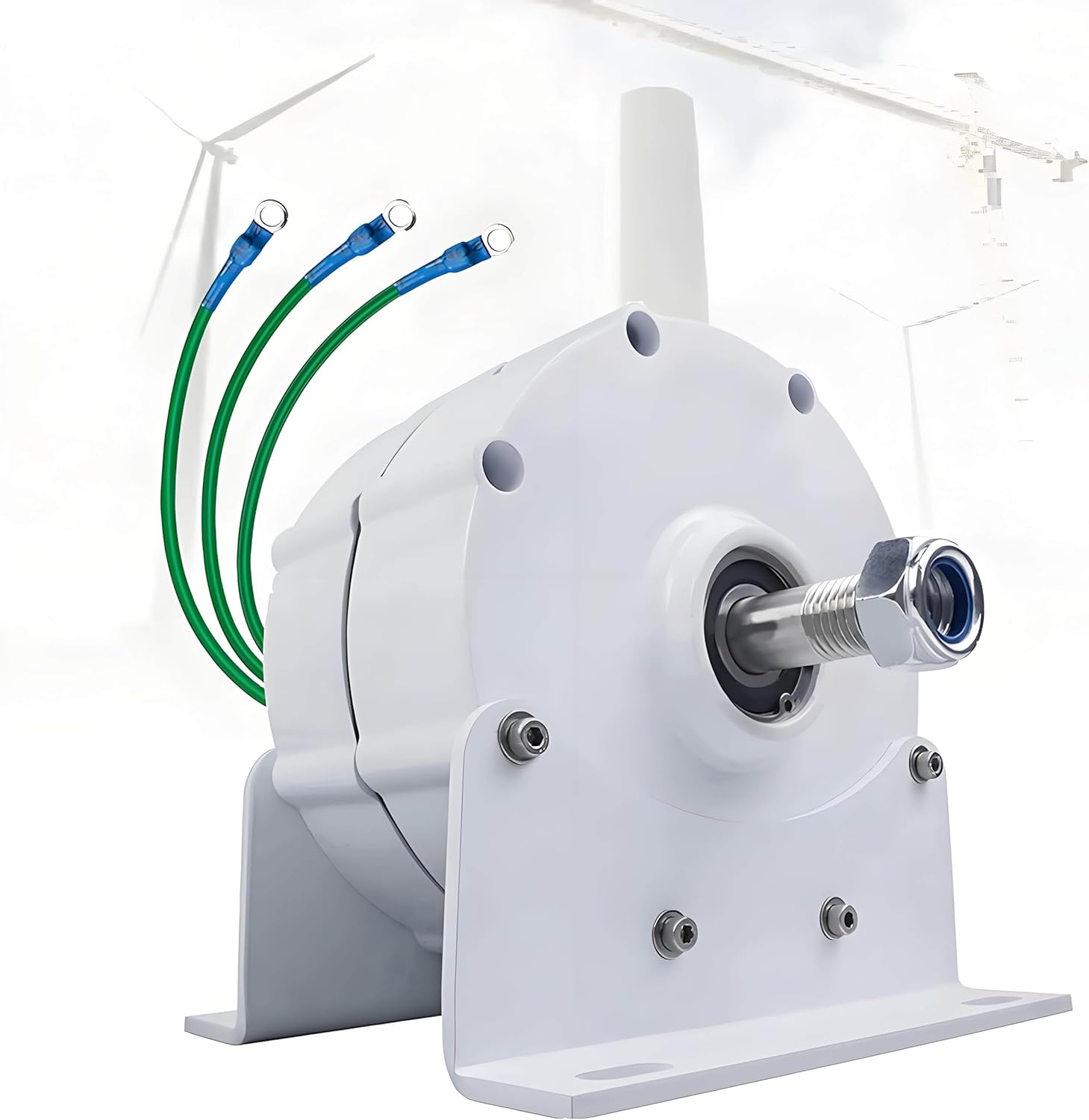 12000W Low RPM Permanent Magnet Generator, 3 Phase Alternators ，AC Alternator Water Wind Turbine, with Controller Gearless Alternators ，Windmill Generator Rectifier 12V