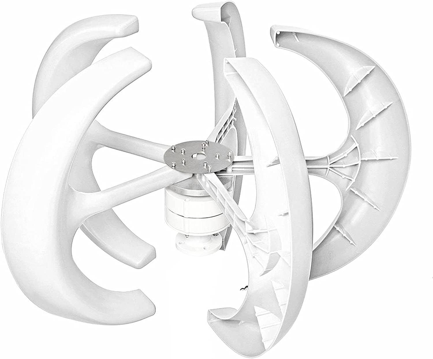 LiuSj JUnSt 8000W Vertical Axis Wind Generator +Controller, 12V 24V Wind Turbines Generator for Home Hybrids Streetlight