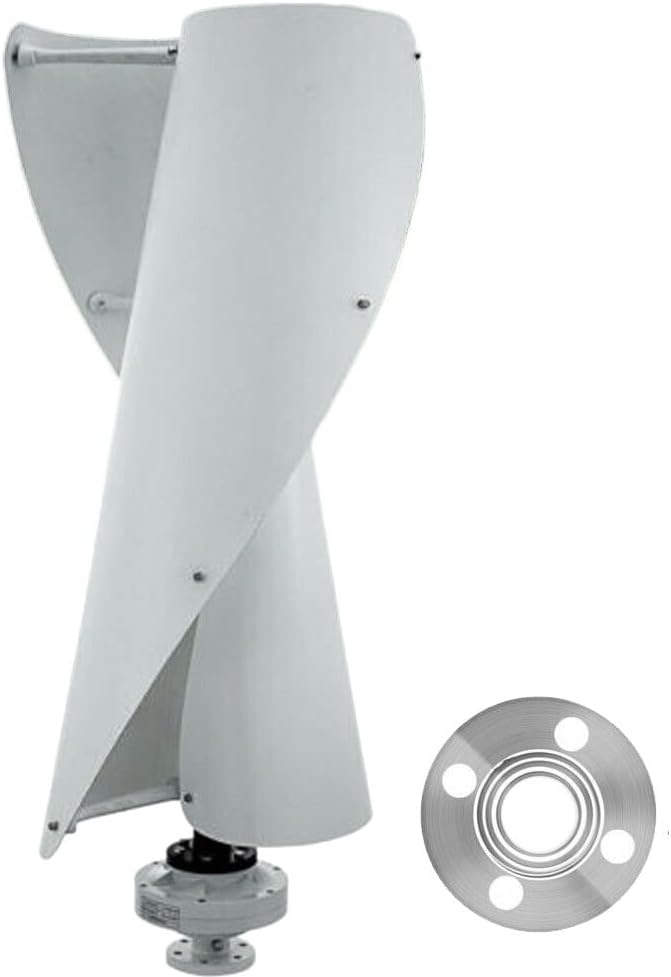 Wind Turbine, 12V/24V 400W Vertical Helix Wind Power Turbine Generator Kit for Household Hybrid Solar Wind System(12V)