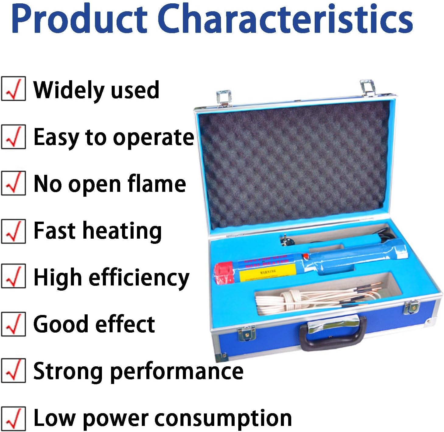 NYANS Magnetic Induction Heater Tool, Bolt Removal Tool, Flameless Heating, High-Speed Cooling Fan, with 8 Coils and Carrying Case, for Screws, Bearings, Iron Metal Parts