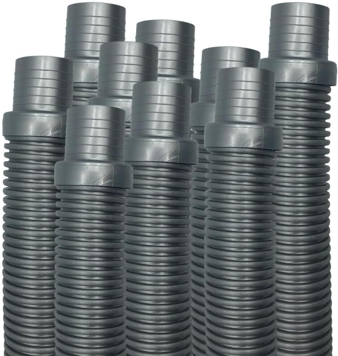 Replacement for Puri Tech Hose Silver Replacement for Hayward Navigator Pool Vac Ultra AquaBug 1.5in x 4ft 9 pk