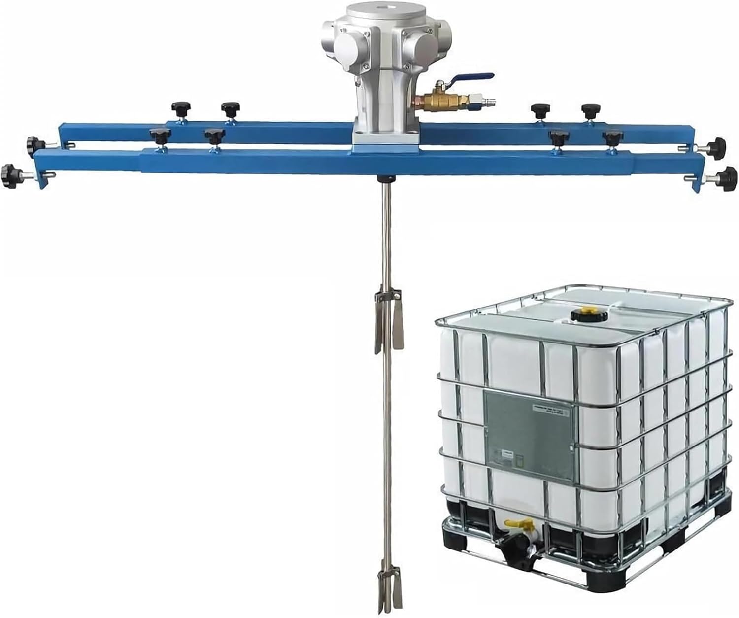 Air Agitators,Tank Paint Mixer Machine,with Support Hanger,Folding Propeller,for Ink Dissolver Agitator