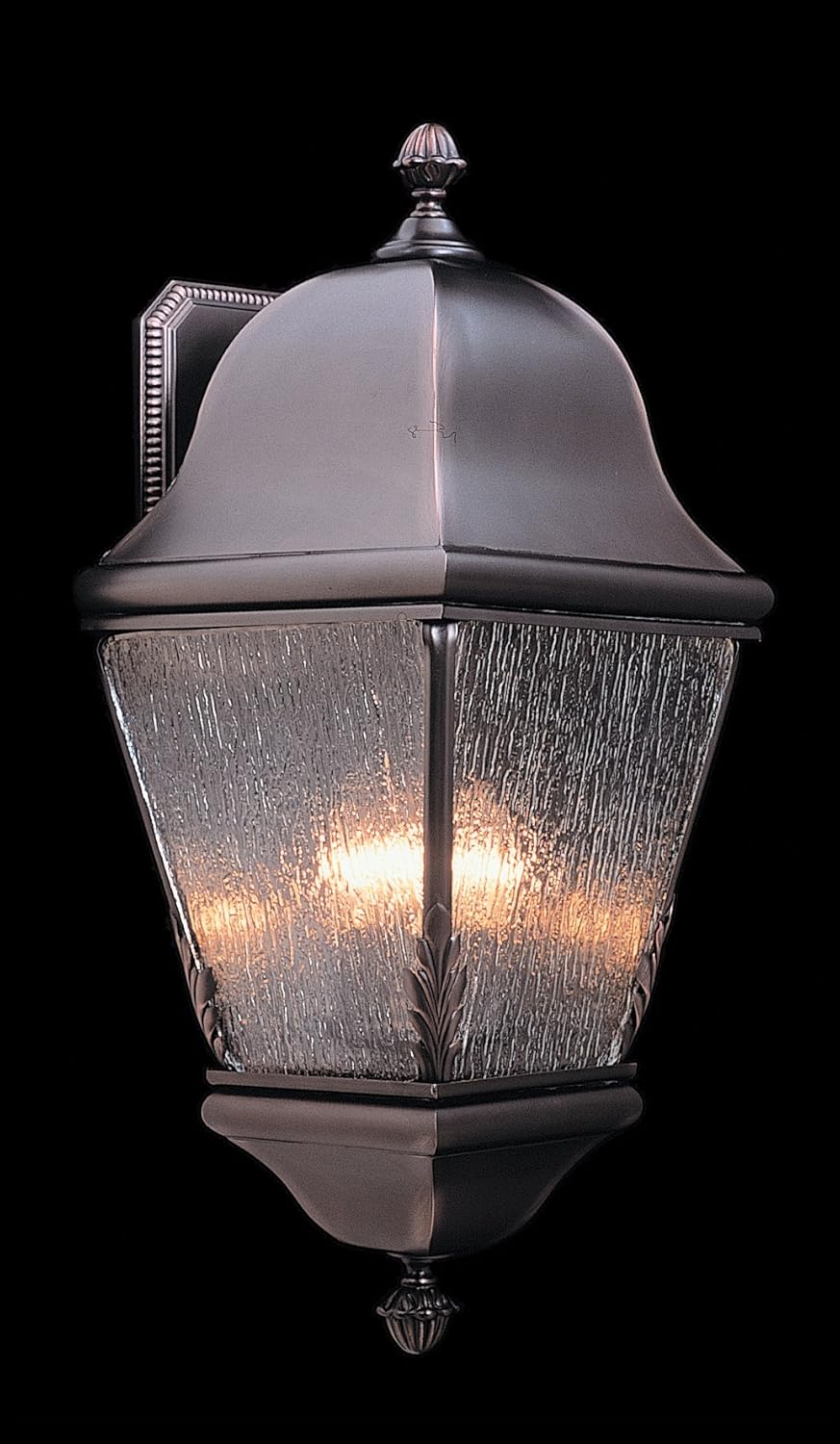 Framburg 9590 Iron 3-Light Coeur De Lion Exterior Wall Mount, Iron