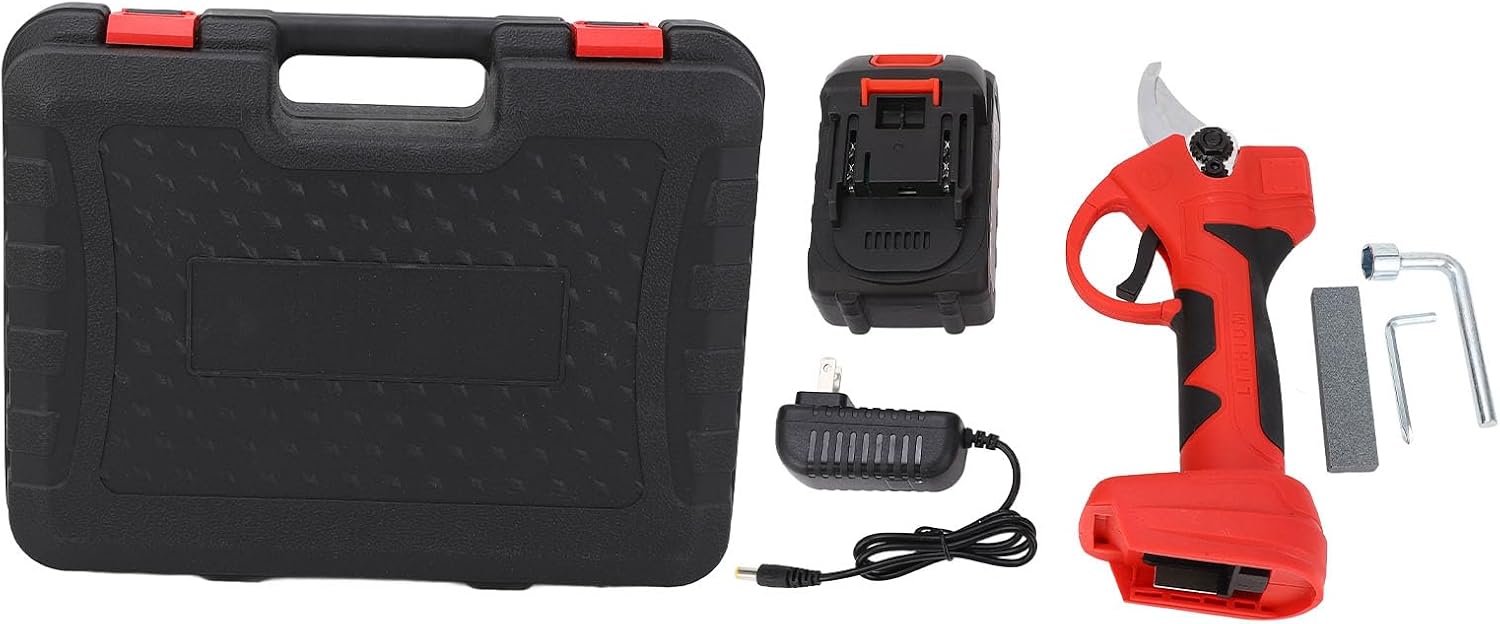 Pruning Shears, Cordless Garden Pruner Electric Secateurs 30mm Cutting Capacity, Tree Branch Trimmer for Orchard Pruning and Fruit Tree Branch Cutting and Shrub Maintenance