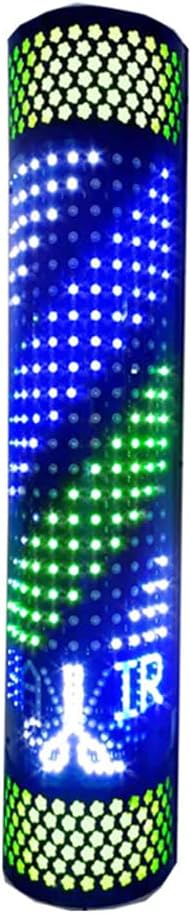 Modern Chandelier Outdoor Led Barber Pole Light, The Bottom of Which is Designed with LED Scissors Dynamic Picture Retro Wall-Mounted Lamp Waterproof Salon Light Neon,A,120CM