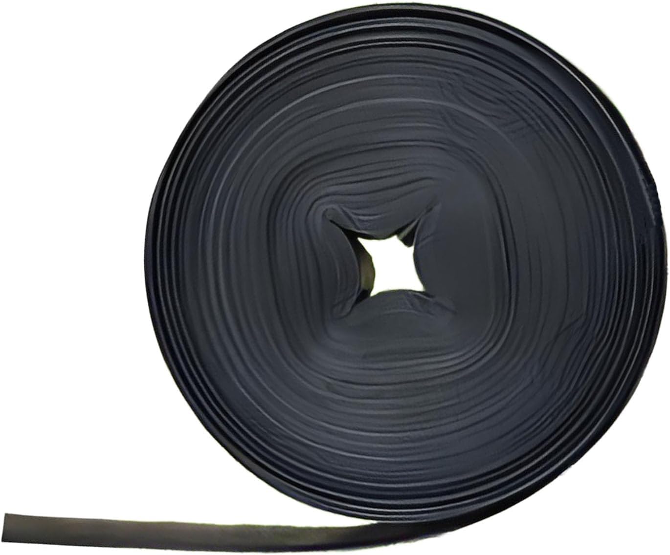 Black Lay Flat PE Hose used with a Sump Pump or Water Transfer Pump for Water Discharge, Pool Drain or Backwash 100m 1.5inches
