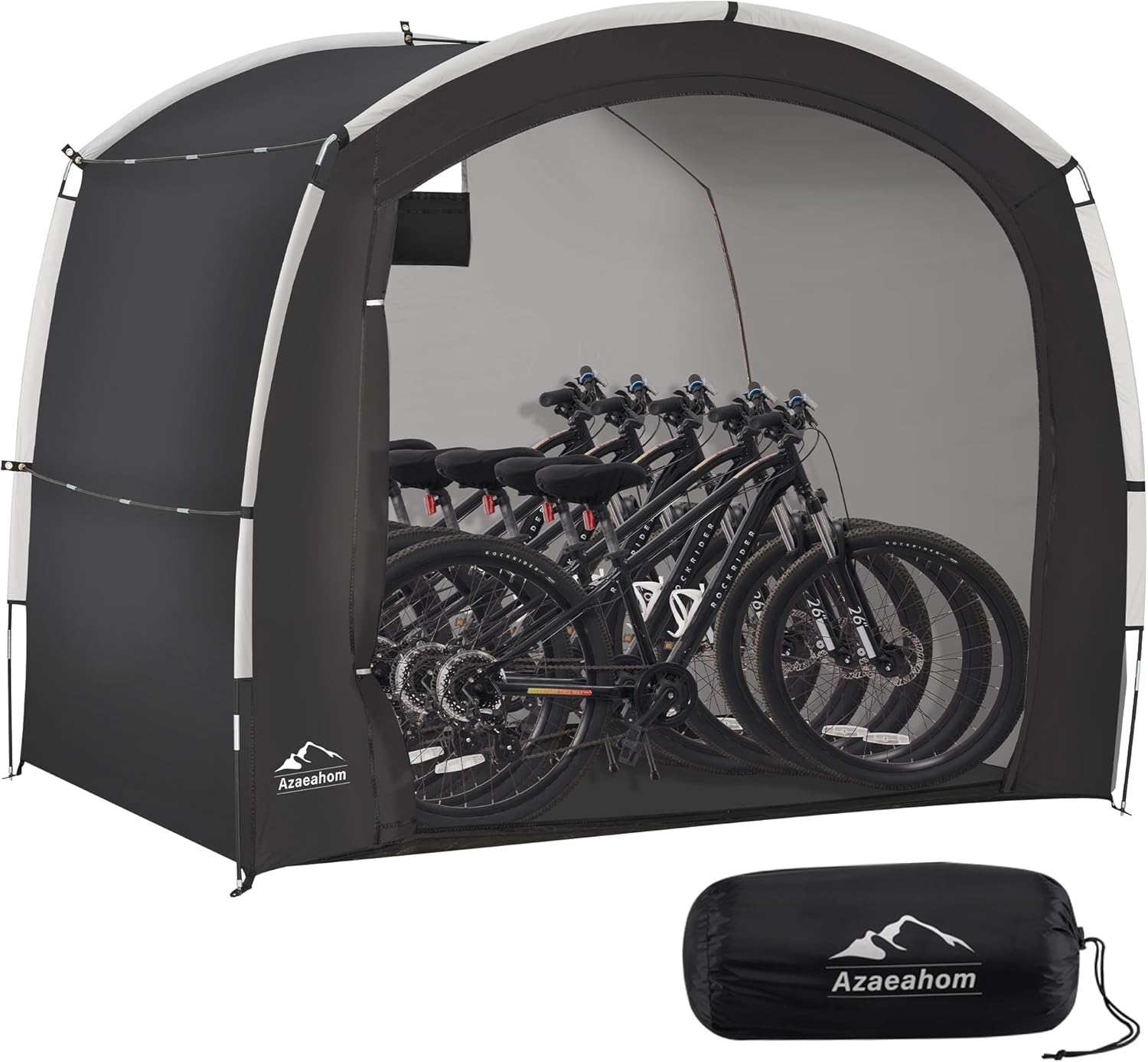 Bike Storage Shed Tent, Outdoor Bicycle Storage Shed, Waterproof Portable Bike Covers Shelter, 7.2x4.9x6.1ft Large Garage Tent for Motorcycle, Garden Tools, Lawn Mower