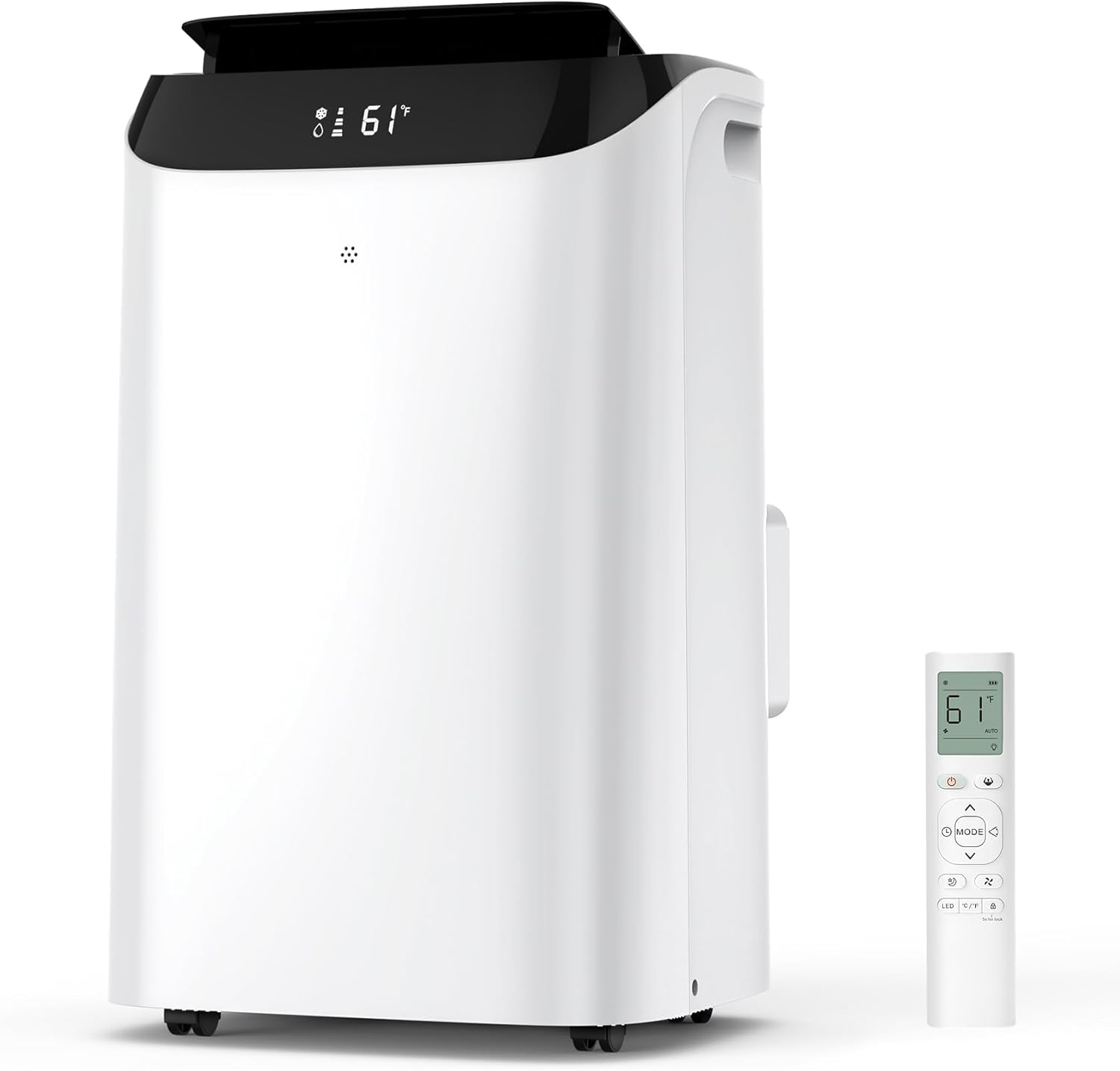 14000 BTU Portable Air Conditioners,Cooling,Fan,Dehumidification,Sleep Mode for Large Rooms up to 700 Sq.Ft,AC Unit with Remote Control,24H Timer,Installation Kits Included