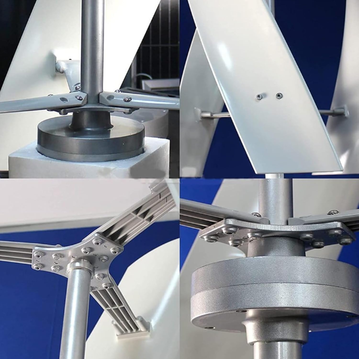 48V, 3-Blade Outdoor Windmill Power Kit, 100W-10000W Vertical Axis Wind Turbine Generator, 12V/24V/48V/220V, for Renewable Energy Power Supplementation