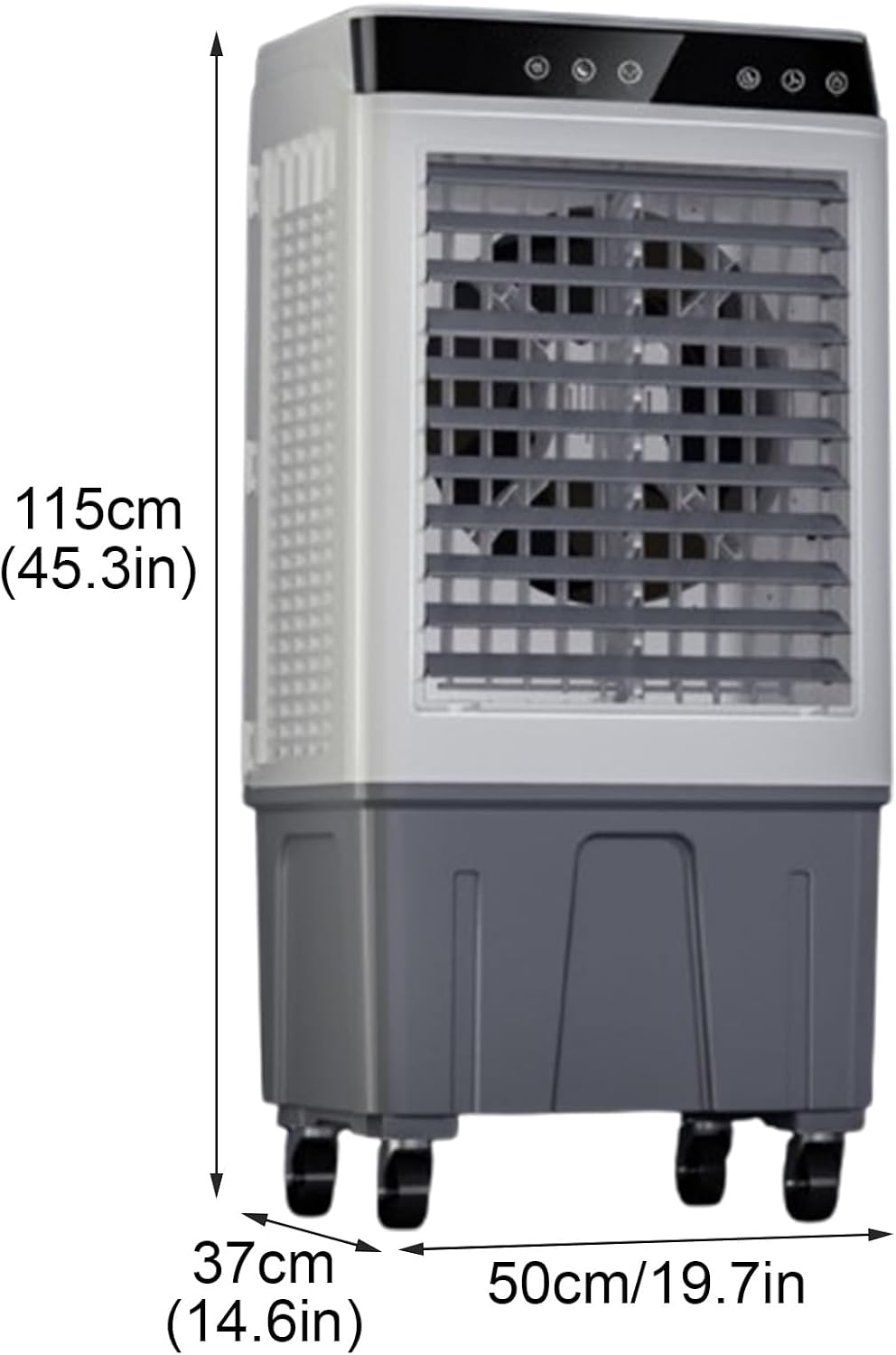 Portable Air Conditioners Windowless, Swamp Cooler with Water Tank and 3 Speeds, Evaporative Air Cooler for Room Garage Office