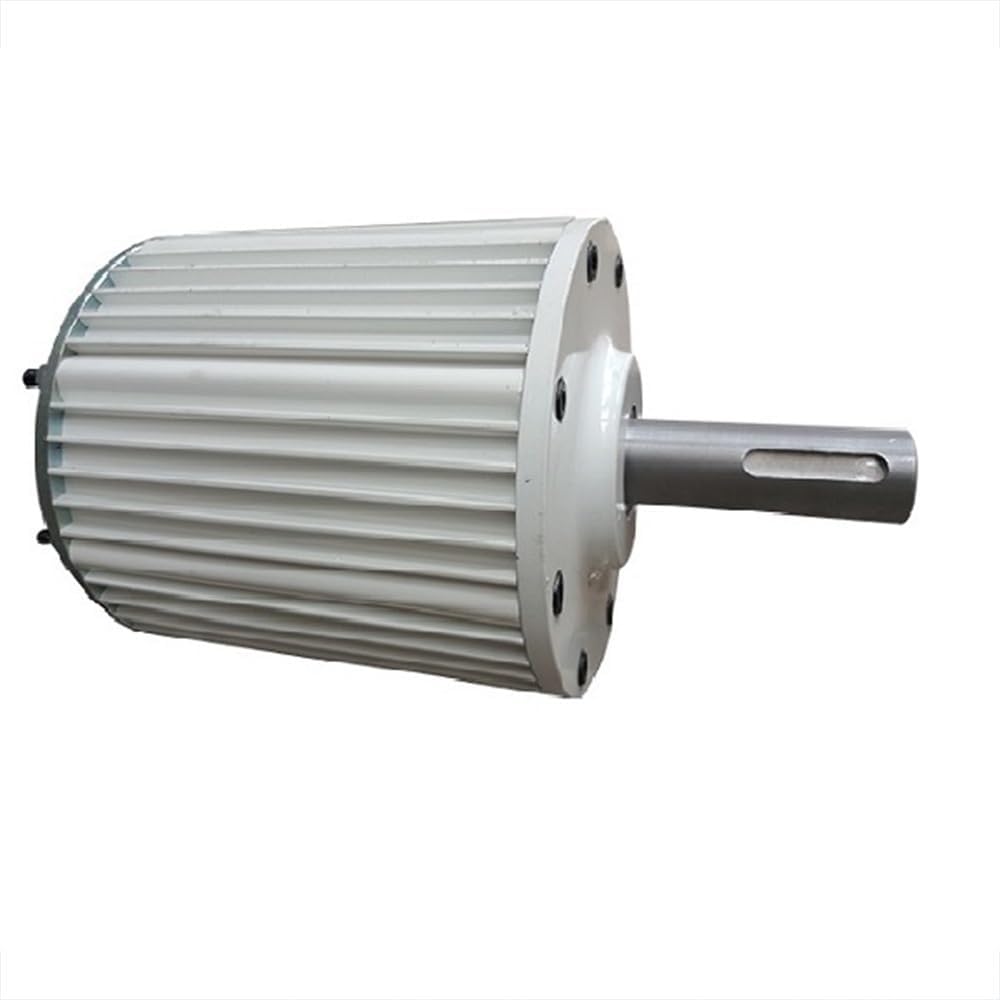 Wind Power Turbine Generator 1kw-10kw Low Speed Gearless Permanent Magnet Generator 24V 48V AC Alternators Use For Wind Turbine Water Turbine (Size : With Base, Color : 96V_1000W 500RPM)