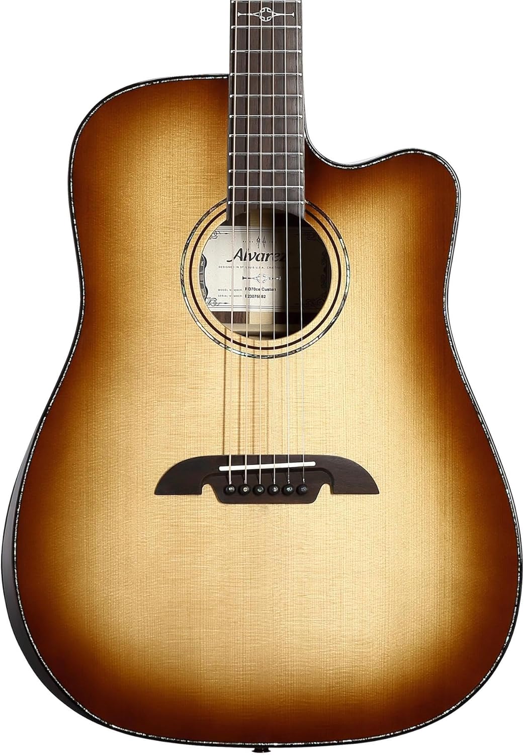 Alvarez MD70ce Custom Shadowburst Acoustic-electric Guitar - Shadowburst