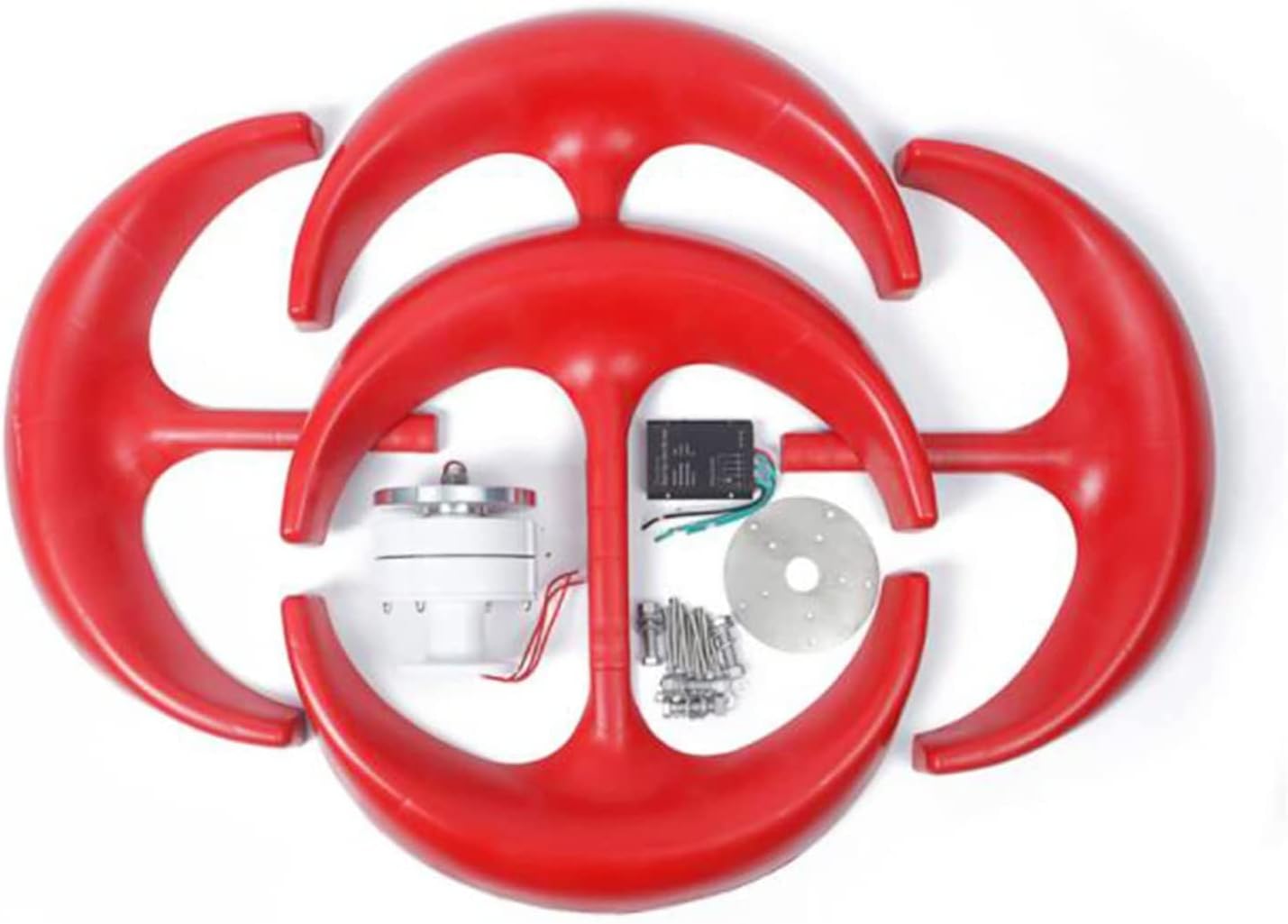 9000W Vertical Wind Power Turbine Generator, Magnetic Levitation Axis Wind Turbine Generator Wind Generator Power for Outdoor Garden(with Controller)