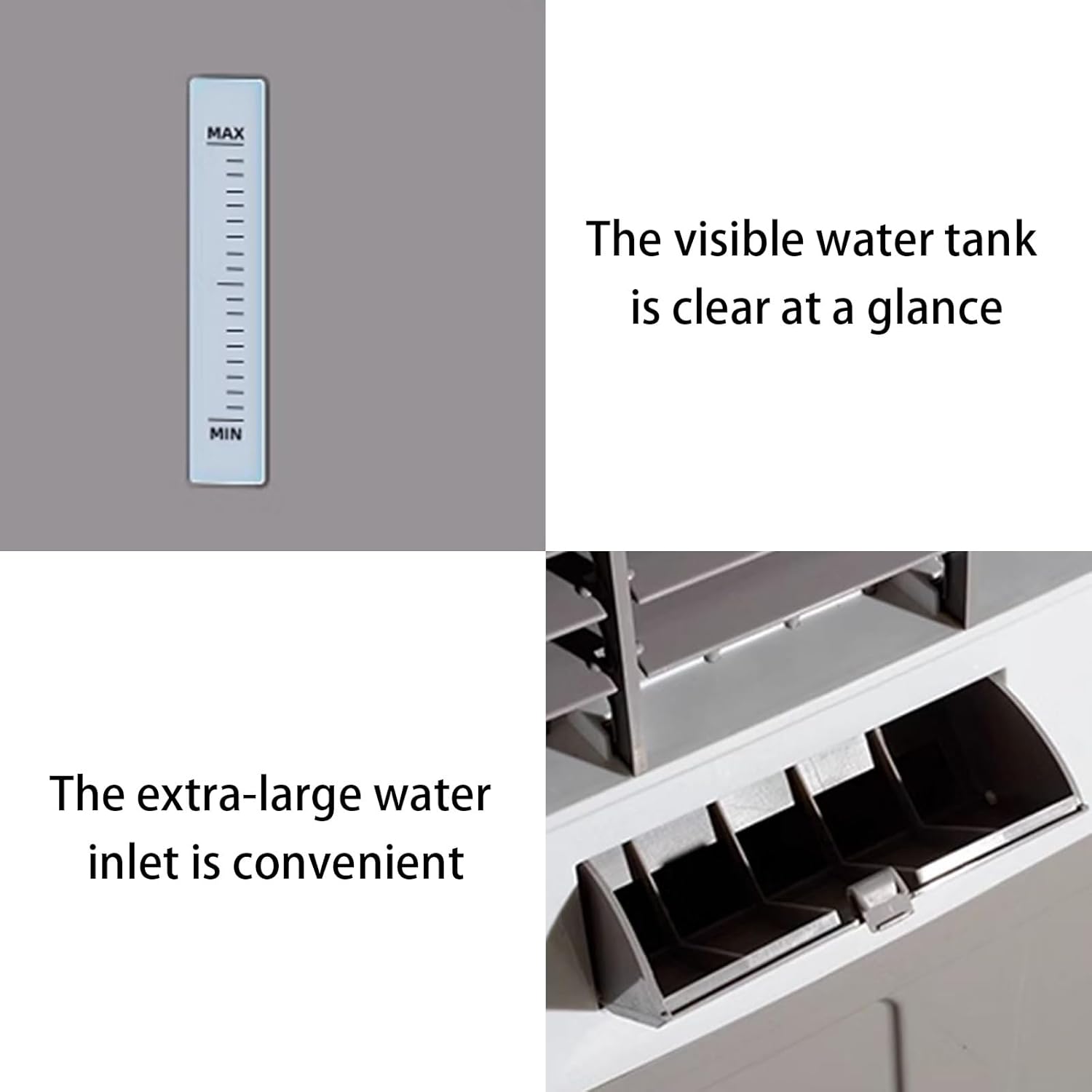 Portable Air Conditioners, Evaporative Air Cooler with 3 Speeds and Tank, 120°Oscillating Swamp Cooler for Room Office Factory