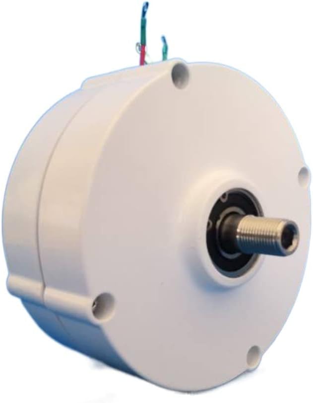 Wind Turbine, 100W 200W 300W 12V/24V Low Speed Permanent Magnet Generator Household Motor DIY Horizontal Wind Turbine Generator(with Base,24V_300W)