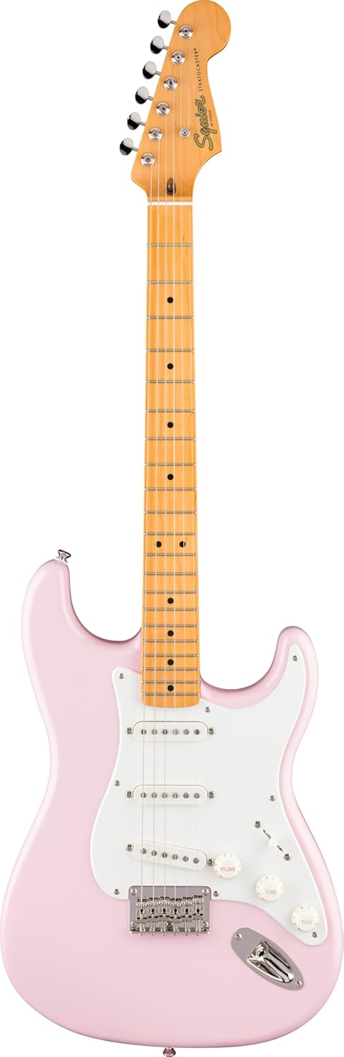 Classic Vibe '50s Stratocaster HT, Maple Fingerboard, Parchment Pickguard, Shell Pink