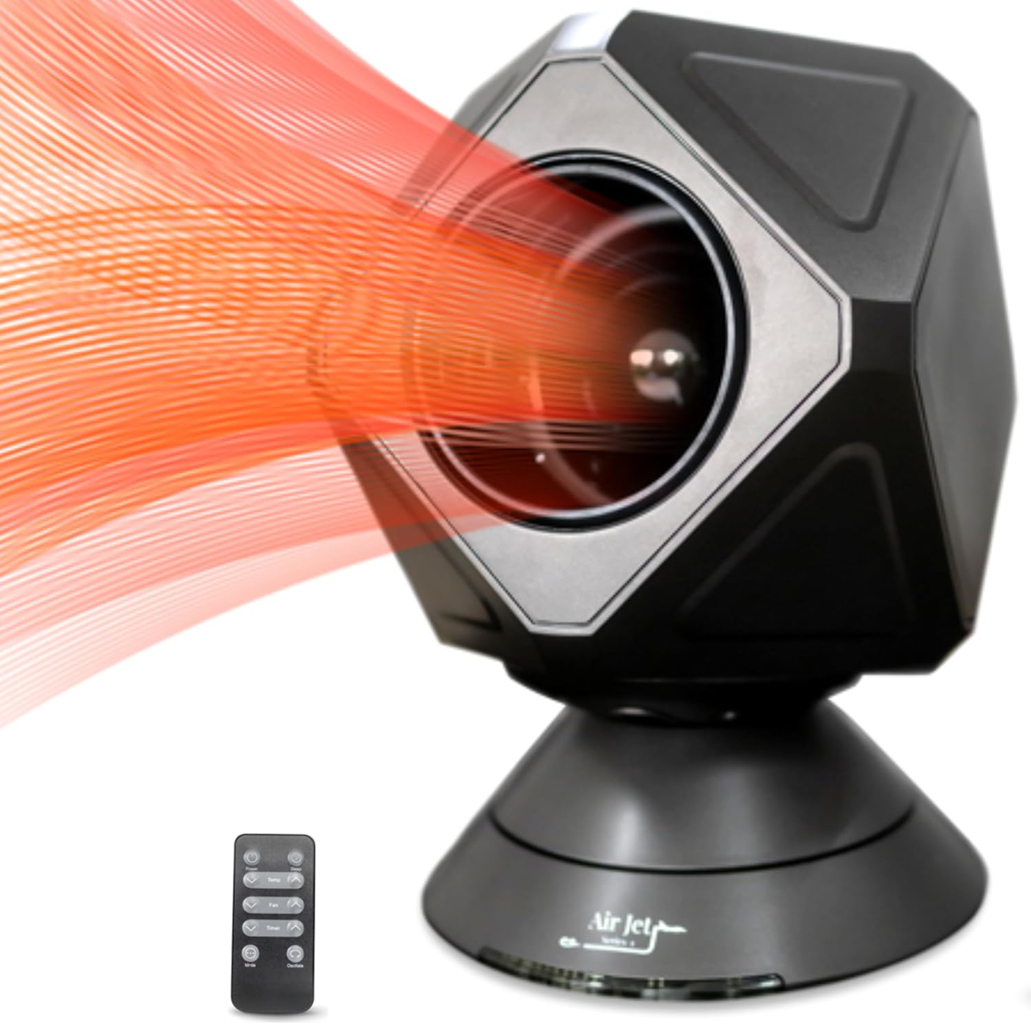 PROPER Air Jet Series-1 Infrared Space Heater Cooler Fan Combo |1500/950 Watt | 10- Fan Speeds | 5- Modes | 40-90 Degree Thermostat | For Indoor use