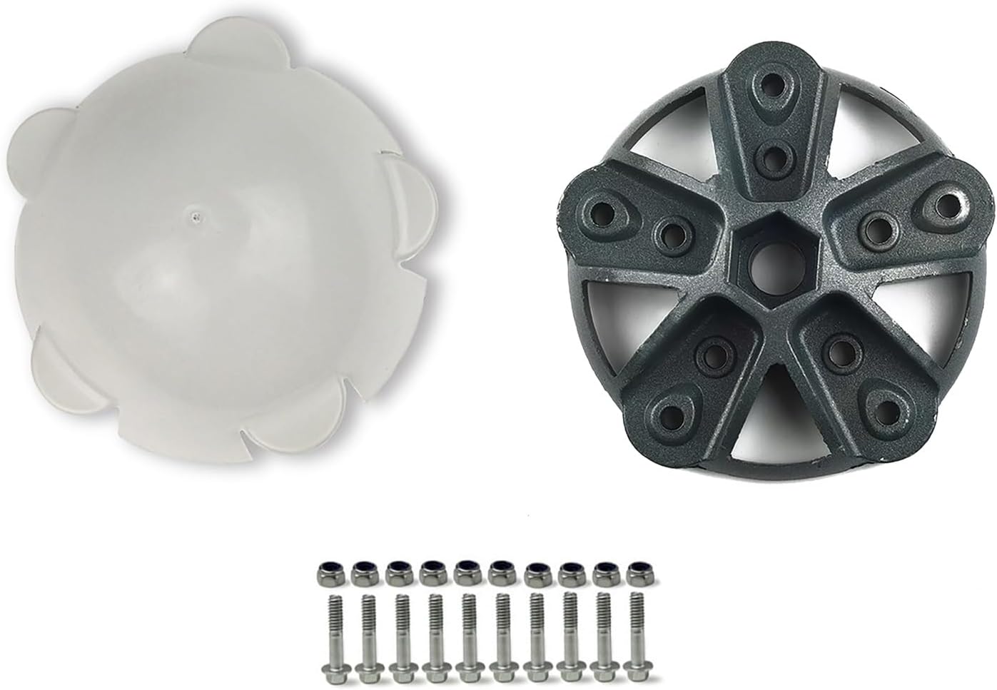 5 Blade DIY Wind Turbine Hub and Cover with Screw and Nut Kit, 135mm Diameter Windmill Accessories Wind Turbine Generator Kit for Horizontal Wind Turbine Fittings