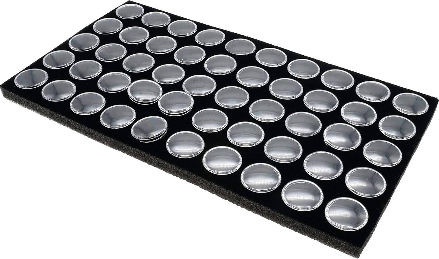 150 Gem Jars Black Foam Display & Stackable Tray