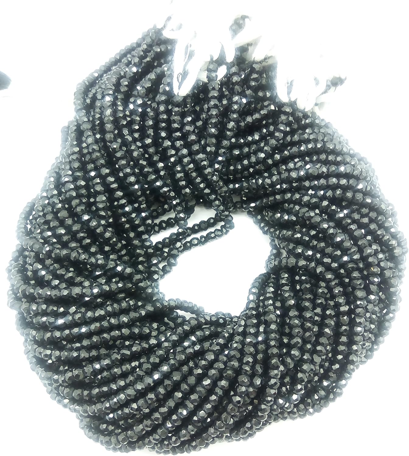 1 Strand 100% Natural Black Spinel 4mm 13.5
