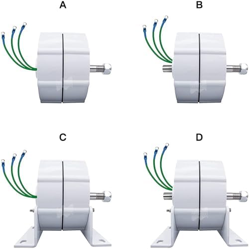 12000W Low Speed AC Alternator Generator for Wind & Water Turbines, 8000W Permanent Magnet Generator Head, 3 Phase Gearless, 12V Low RPM, 220V Power Solution