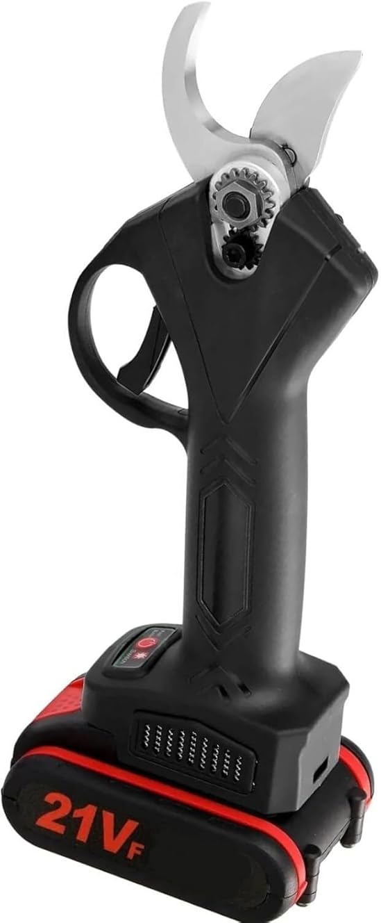 Garden Scissors Cordless Electric Pruner 88VF 21V 30mm Electric Pruner Rechargeable Battery Pruning Shears Garden Cutter for Tree Trimming Branch Cutter(Green)