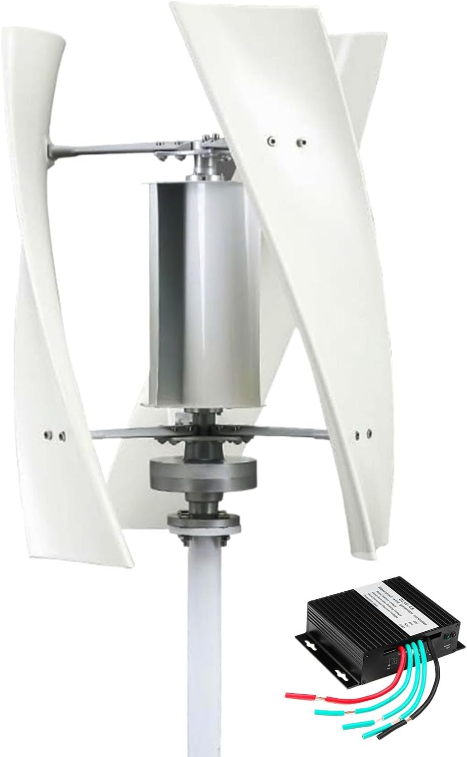 220v, 12000W No Noise Low Speed Vertical Axis Wind Power Turbine Generator12V-220V Windmill Generator Suit for Home/RV/Marine Wind Turbine Generator Kit