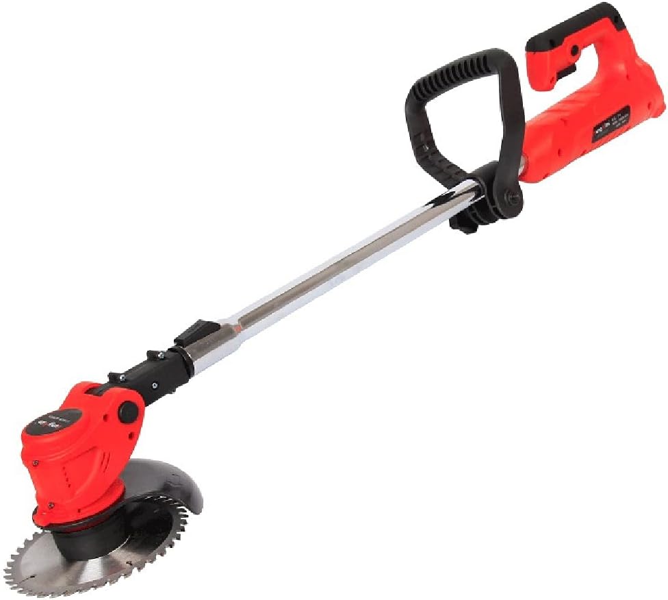 Household Lawn Mower Small Lithium Battery Household Lawn Mower Multifunctional Garden Lawn Trimmer Portable and Easy to Store Lawn Mower (Battery*1 20 Ah) (Battery*2 2.0 Ah)