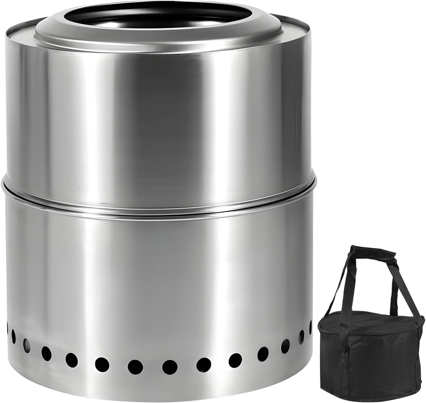 Detachable 11 Inch Bowl with Ventilated Collector for Patio Parties Pliable Firepit Barbecue