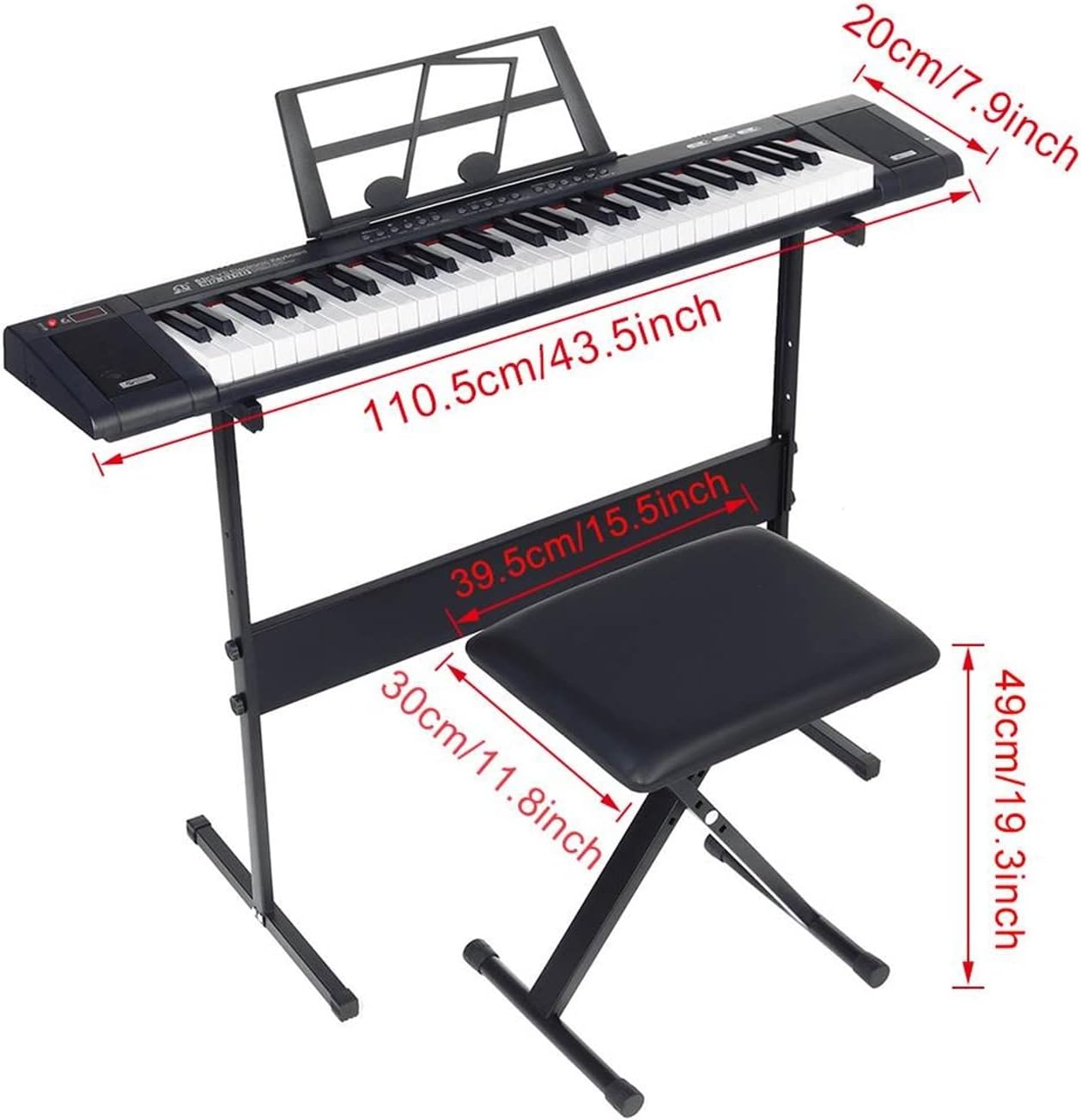 Keyboard Piano Digital Electronic Piano 61-Key Keyboard Music Piano Beginner Kit Music Synthesize Controller