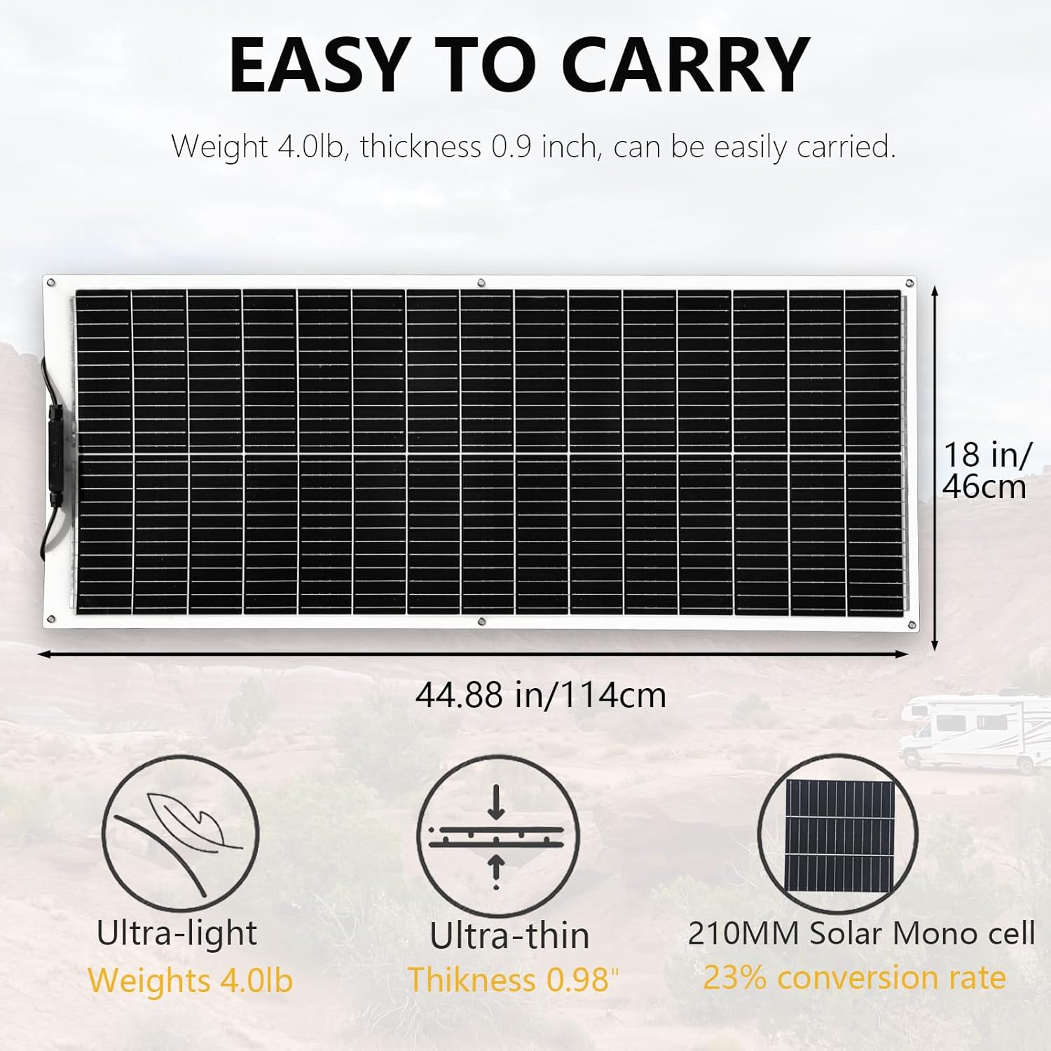 XINPUGUANG Solar Panel 200W 12V Flexible System Kit,2X100W Monocrystalline Fiberglass Module 20A Controller Extension Cable for Off Grid Home,RV,Caravan,Boat and Other Battery Charger（200W