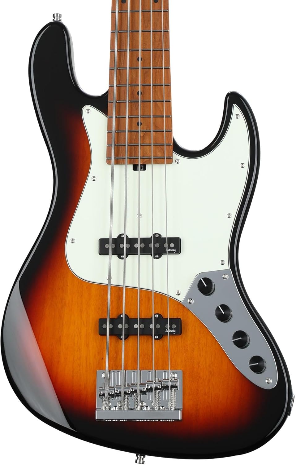 Sadowsky MetroExpress 21-fret Vintage JJ Bass, 5-string - Tobacco Sunburst Transparent
