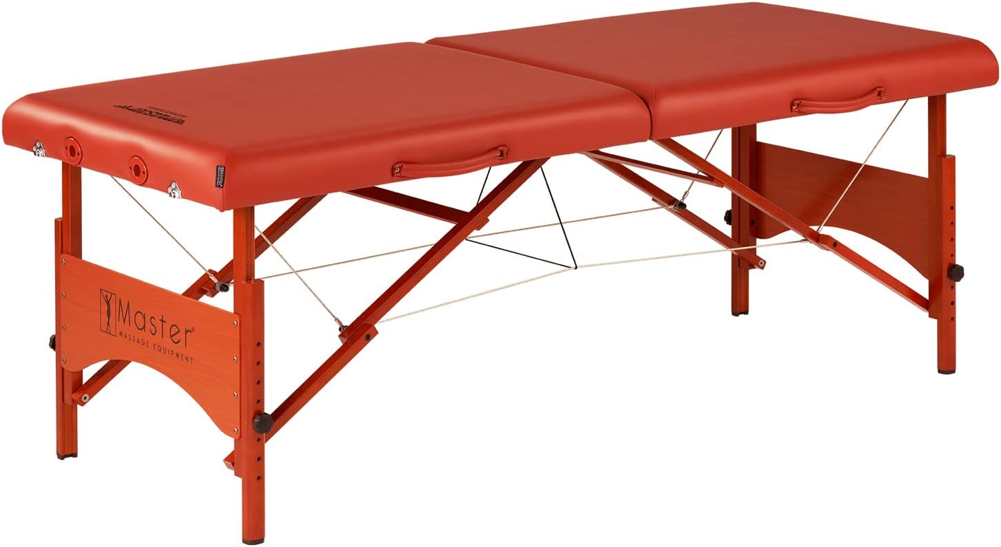 Master Massage Fairlane Sport Size Portable Massage Table, 28 Inch- Lightweight and Supportive- Bonus Accessories Included- Tattoo Bed, Lash Table