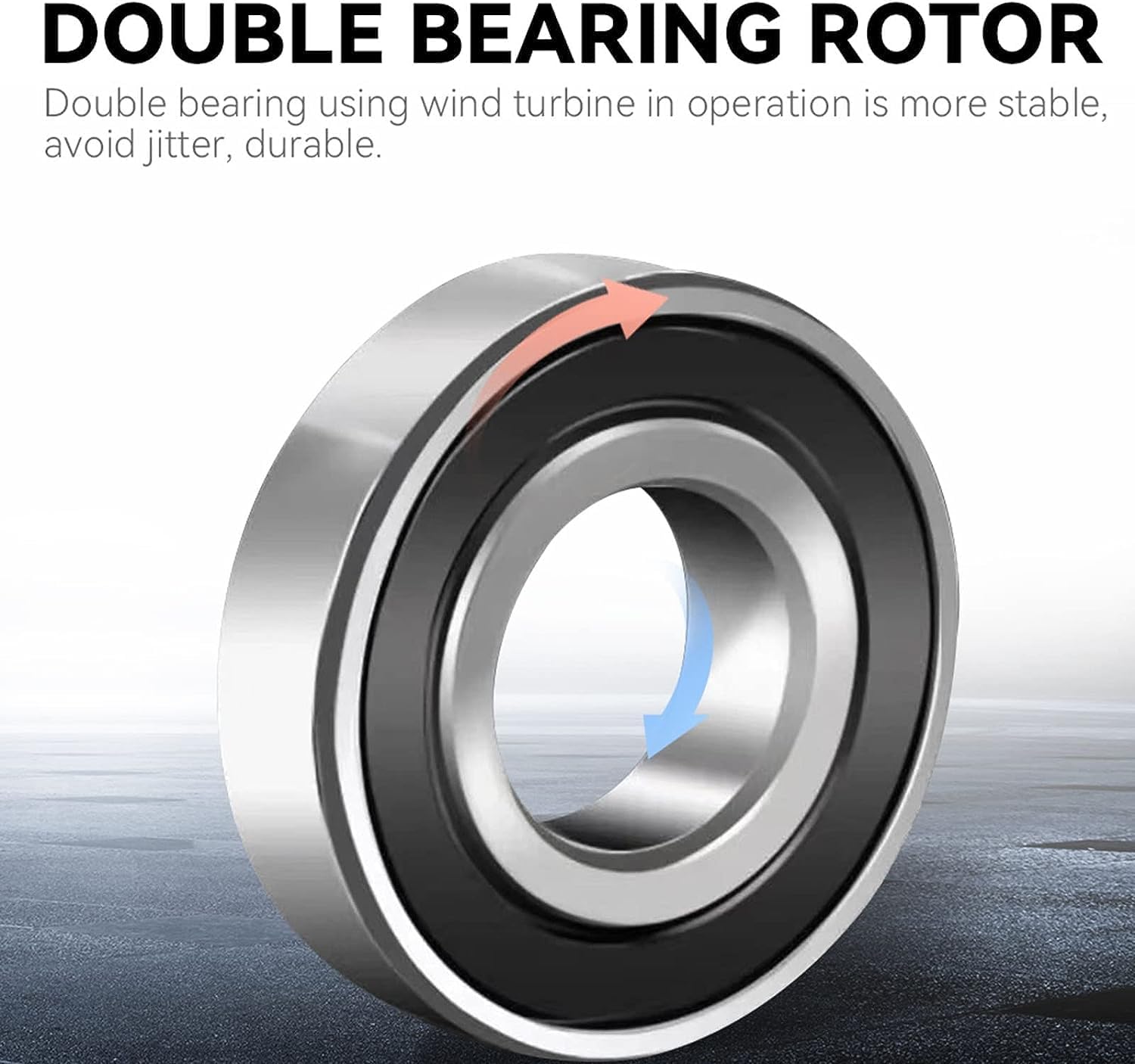 CAJUCA 5000W 12V 24V 48V Wind Turbine Generator Kit 8 Blades with Hybrid Charge Controller Home Small Wind Turbine