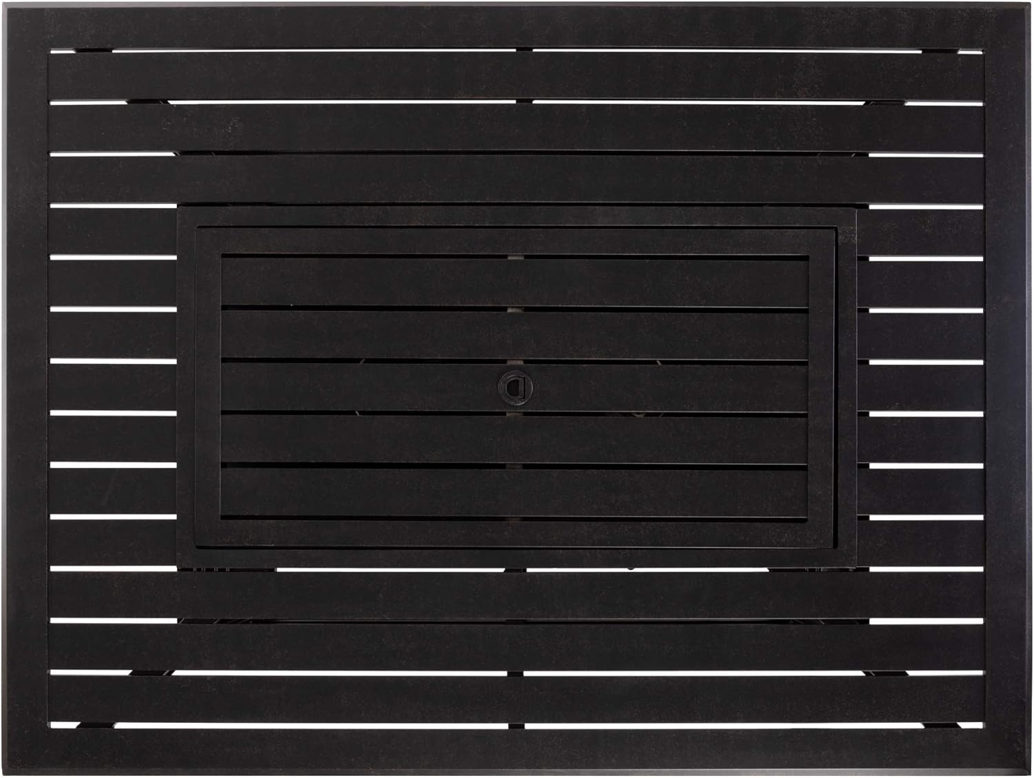 Longmont Aluminum Convertible Gas Fire Pit Table 55,000 BTU Multi-Functional Outdoor Firepit with Fire Bowl Lid, Nylon Cover & Clear Fire Glass - Bronze Finish - Rectangular 48