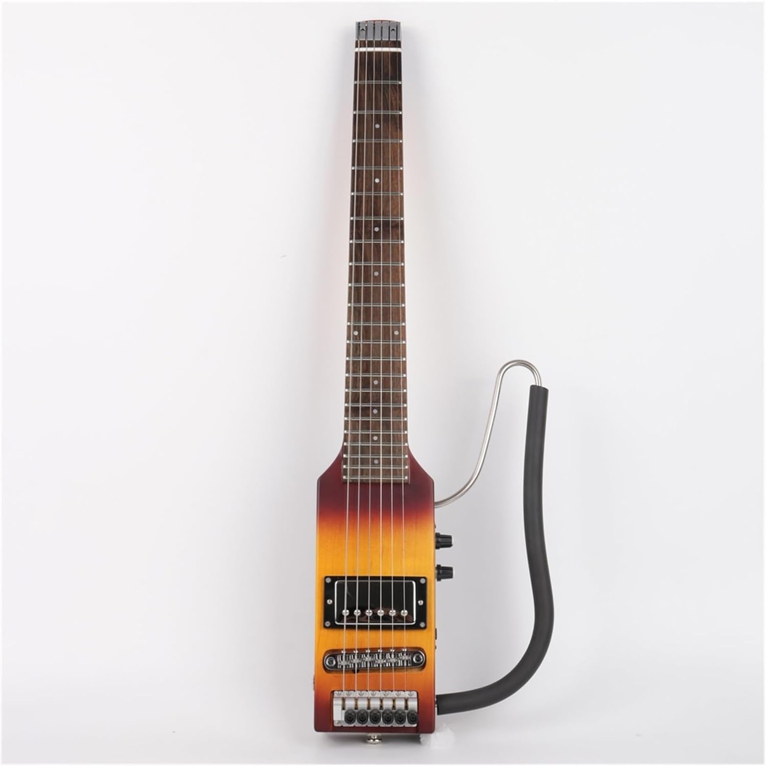 VENEKA Headless Electric Guitar Ultra Light Headless Electric Silent Travel Guitar Portable Foldable Guitare Guiter (Color : 03)