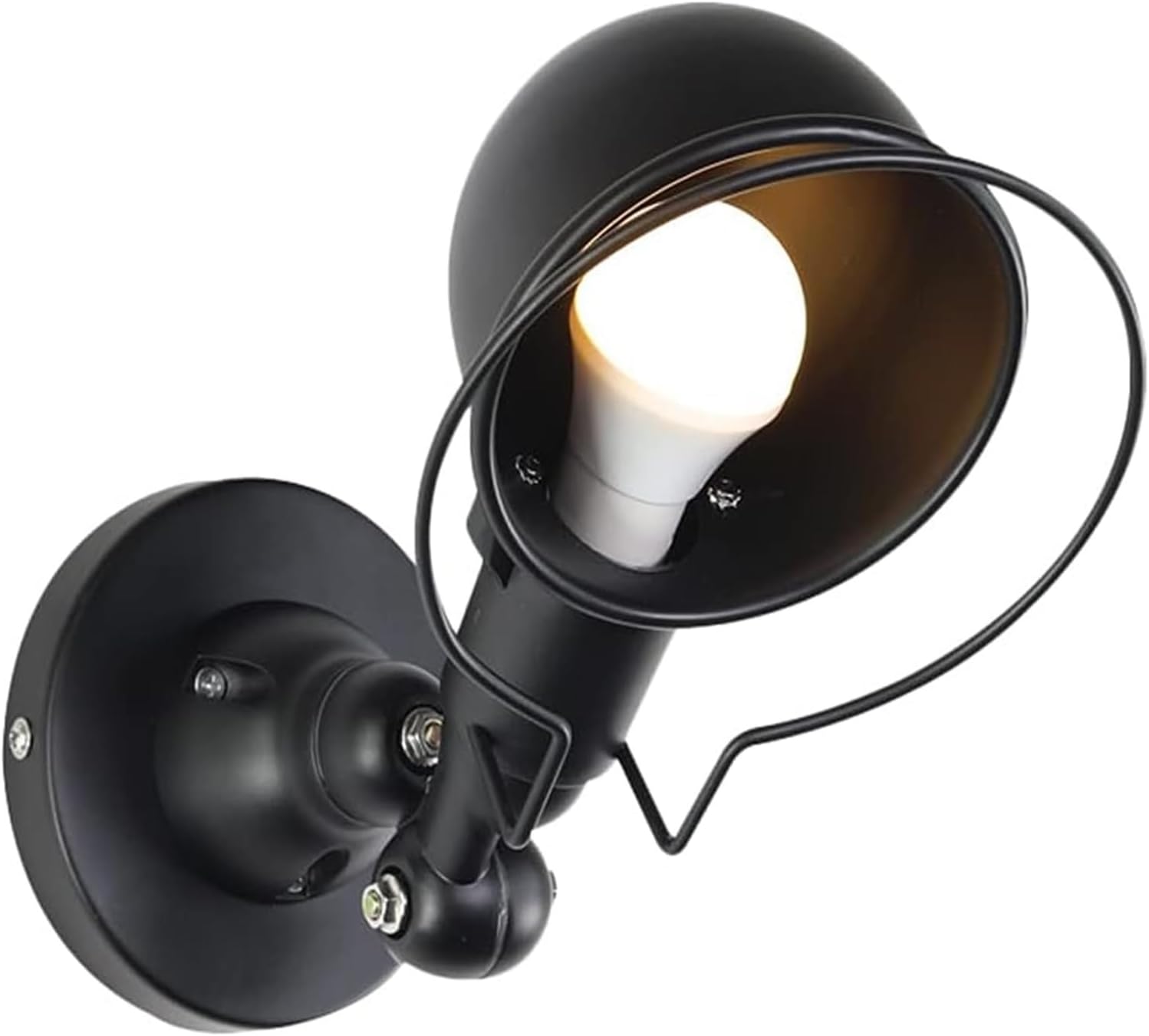 Swing Arm Wall Lamp Indoor V-intage Wall Light with Adjustable Lampshade丨Industrial Retro Wall Mount Lighting Fixture