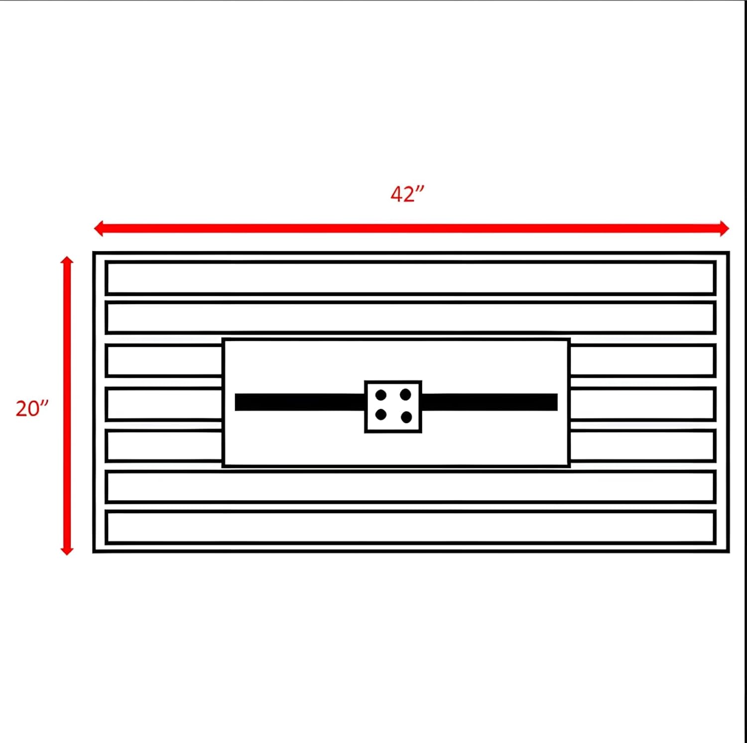 Penau 11 Inch H x 42 Inch L Steel Propane Outdoor Fire Pit Table with Lid - Modern Design, 50000 BTU, Lava Rock Filling, Garden & Patio Use, Gray
