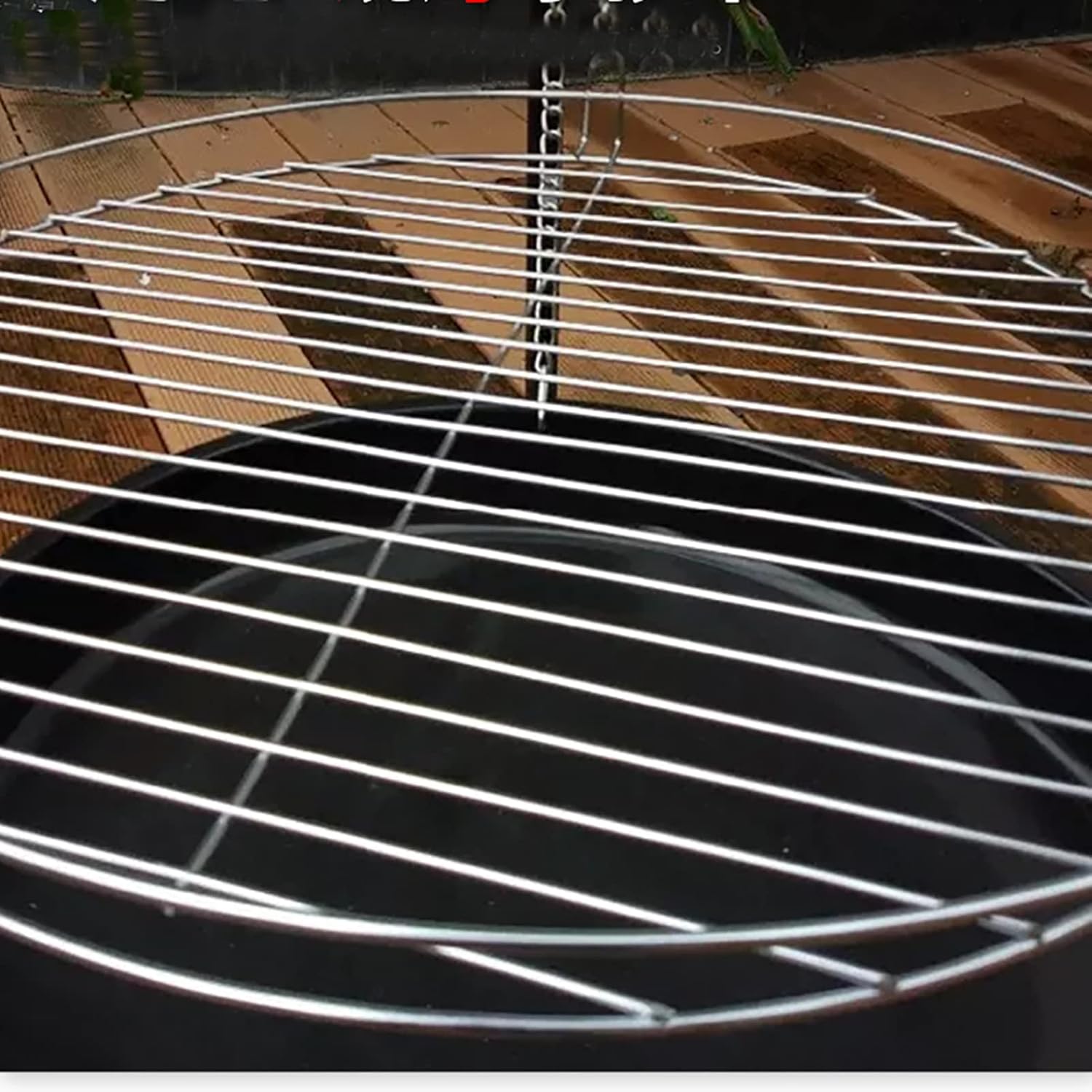 FUSIVE Camping Tripod Grills with Adjustable Hang Chain Portable Outdoor Fire Pit Assembled Cooking Stove for Outdoor Picnic