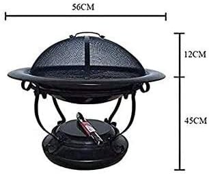 Fire Pit Fire Pits Outdoor Wood Burning Round Iron Brazier Charcoal Heating