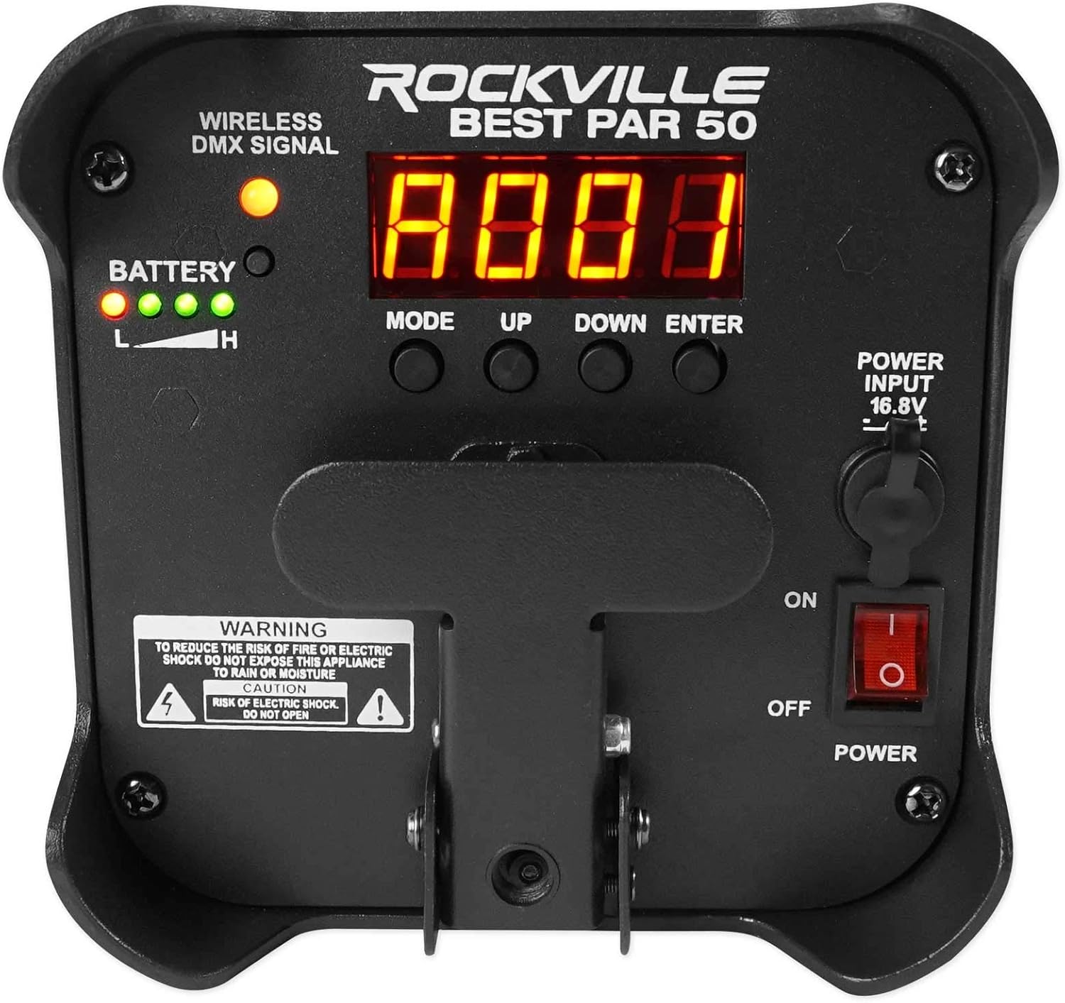 Rockville Best PAR 50 Bundle: (4) Rechargeable Par Can Wash Lights, Wireless DMX, RGBWA, UV, ROCKFORCE W4 384 Channel Wireless DMX Lighting Controller with MIDI, 5-Items