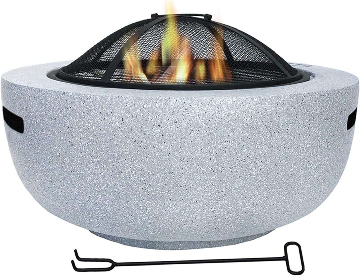 Fire Pit Outdoor fire Pit, Heater with mesh Sparkle Screen Cover, Suitable for Garden, Picnic Terrace and d Heating