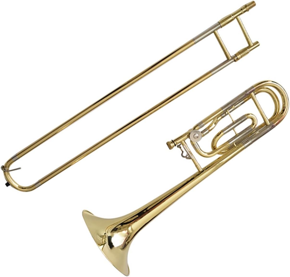 Adult Trombone Instrument Professional Trombone Upright Key Pull Pipe B Flat Piston Playing Practice Instrument