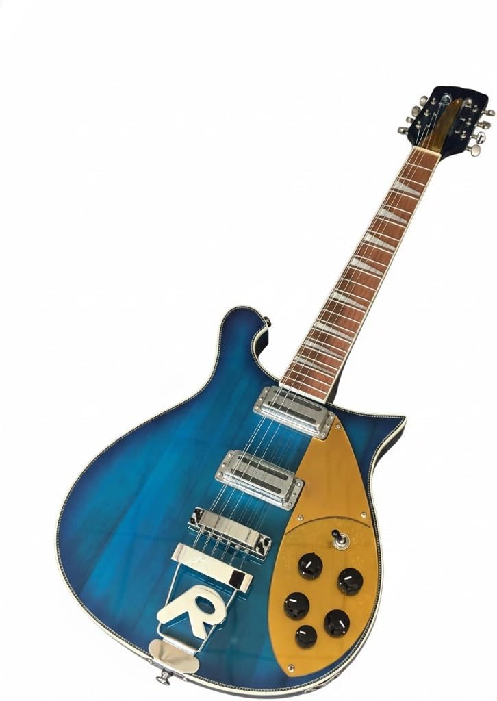 12 String Electric Guitar Professional Series - Lightweight Basswood Body & Rosewood Fretboard(Blue)