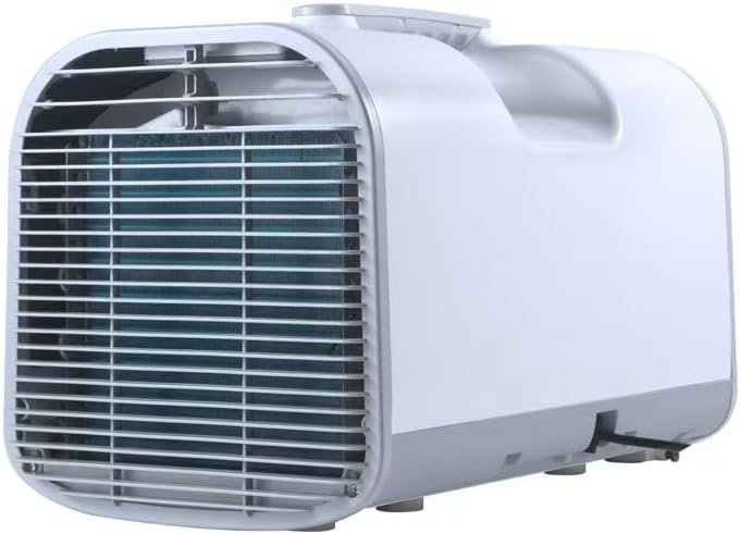 Portable Camping Air Conditioner For Tent Outdoor and Indoor Use,4750 BTU 3-Speed with Auto mode, sleep mode,24H Timer, Compatible with AC/DC 24V, for Camping, RV,Truck,Van,Office,Pet room,White