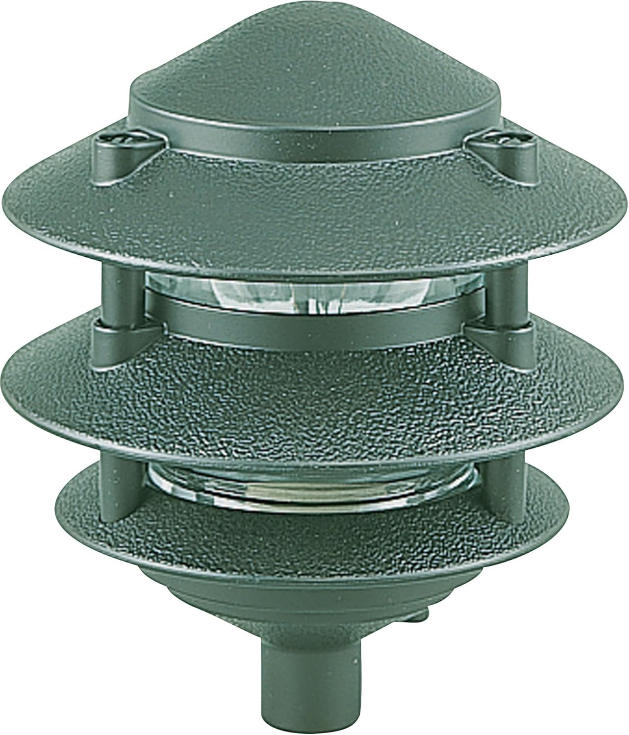 Sea Gull Lighting 9226-95 Single-Light Outdoor Path Fixture with Clear Glass, Emerald Green