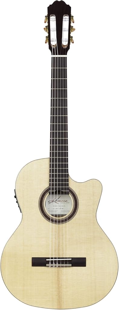 Kremona Rondo TL Thin Body Nylon-String Acoustic-Electric Guitar – Cutaway Design – Handmade in Europe – Padded Gig Bag Included