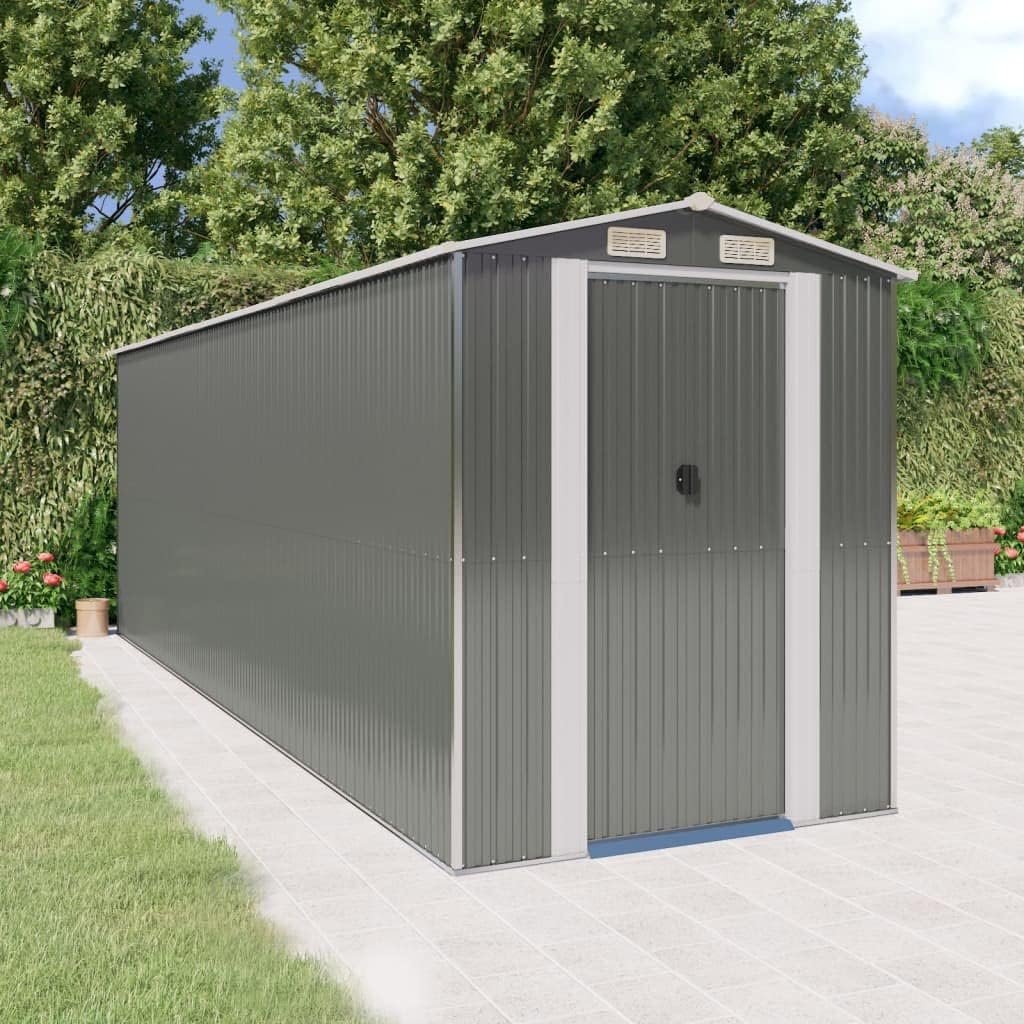 Outdoor Storage Garden Storage Room Outdoor Tool Shed Garden Shed Light Gray 75.6