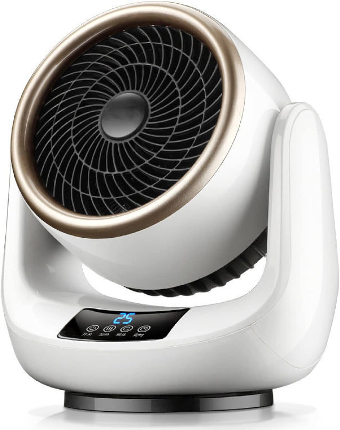 The New Heating and Cooling Fan,Household Small Shake Head Heater,Desktop Office Portable Desk Fan, 2 in 1 Fan Combo,with Remote, 3 Speeds, 2 Modes, 12H Timer Air Circulator Fan